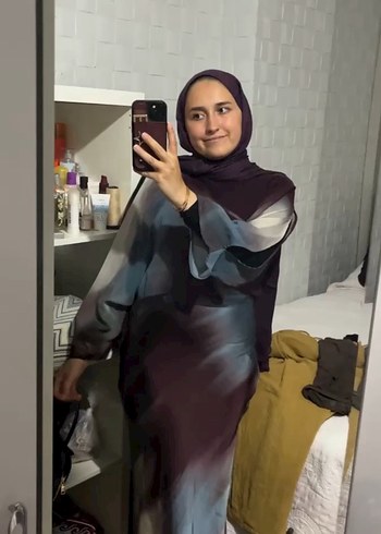 Zara Kadın Çok Renkli Uzun Drapeli Elbise