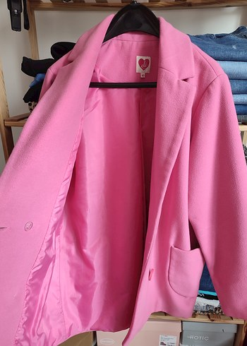 Koton Pembe Midi Kadın Kaban