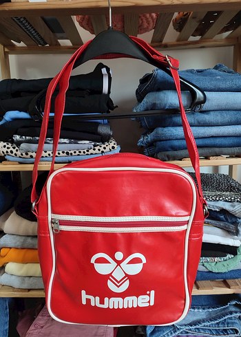Hummel Kırmızı Deri Spor Çantası