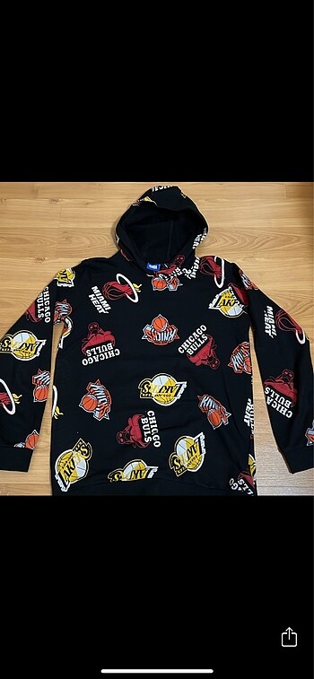 13-14 Yaş Beden siyah Renk Defacto NBA erkek çocuk sweatshirt