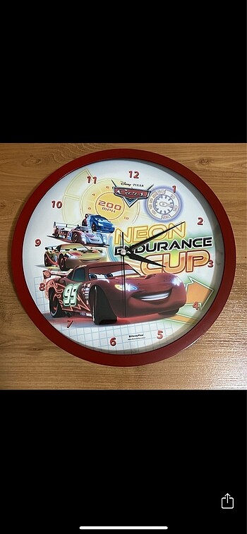Cars Şimşek Mcqueen duvar saati