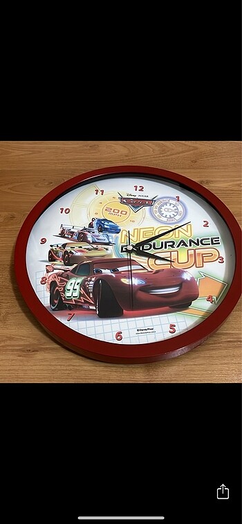 Cars Şimşek Mcqueen duvar saati - Görsel 2
