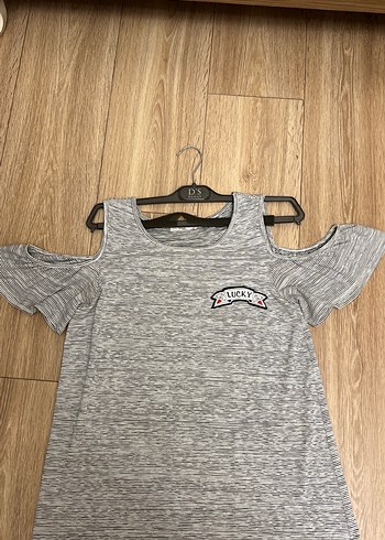 Gri Baskılı Kadın Günlük Elbise - Görsel 5