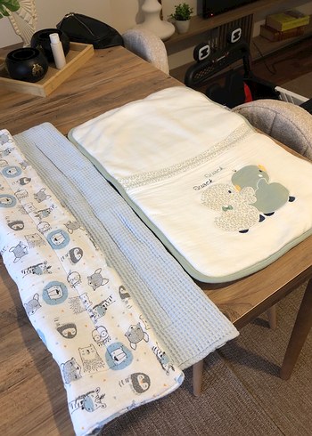 Pamuklu bebek Battaniye-puset örtüsü - Görsel 7