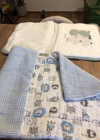 Pamuklu bebek Battaniye-puset örtüsü - Görsel 4