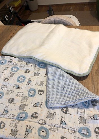 Pamuklu bebek Battaniye-puset örtüsü - Görsel 5