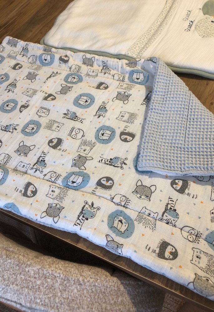 Pamuklu bebek  Battaniye-puset örtüsü - Görsel 2