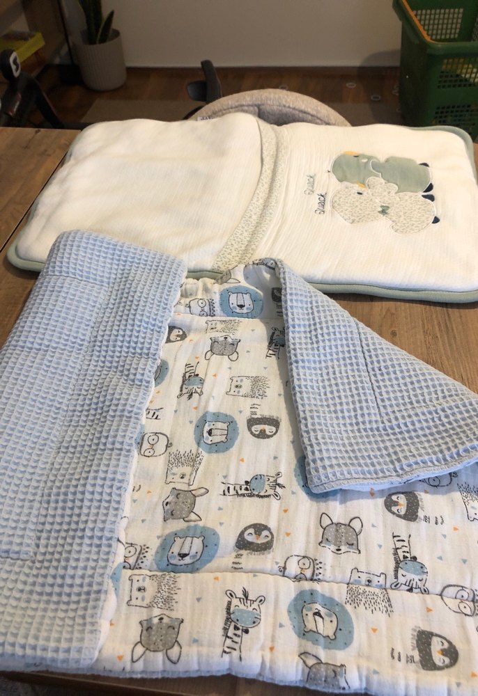 Pamuklu bebek  Battaniye-puset örtüsü - Görsel 4