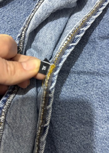 Kadın Denim Volanlı Mini Askılı Elbise - Görsel 3