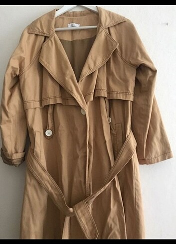42 Beden camel Renk Mevsimlik Trenchcoat