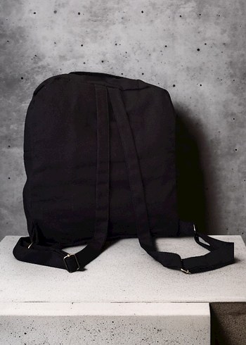 Siyah sırt Çantası, Bayrak Desenli - Görsel 3