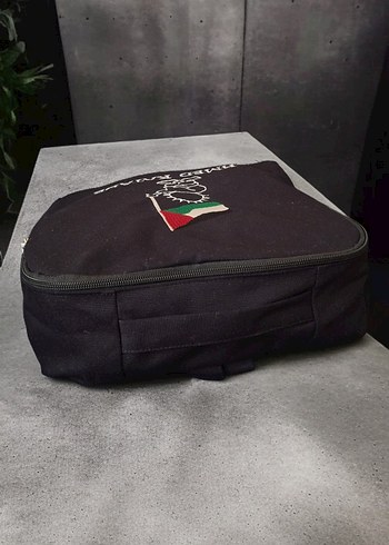 Siyah sırt Çantası, Bayrak Desenli - Görsel 4