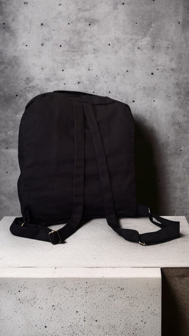 Siyah sırt Çantası, Bayrak Desenli - Görsel 3