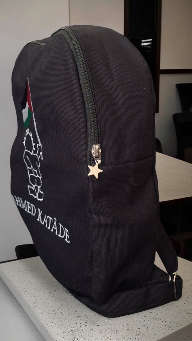 Siyah sırt Çantası, Bayrak Desenli - Görsel 2