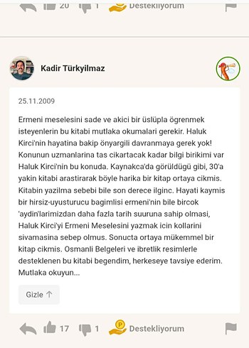 Beden Renk Kitap- Ermeni Zamanı Unutma! - Haluk Kırcı