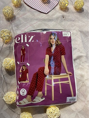 Eliz Puanlı pijama takımı