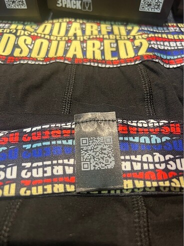 l/xl Beden siyah Renk DSQUARED2 3 LÜ KUTULU PREMİUM BOXER