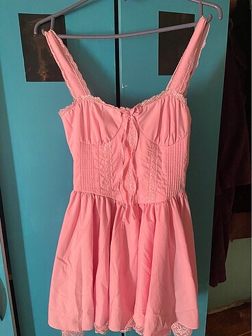 lolita pembe elbise