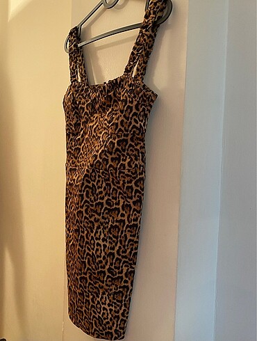 s Beden Zara Leopar Desenli Elbise