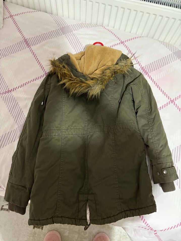 Kürk Detaylı Midi Kadın Mont - Görsel 3