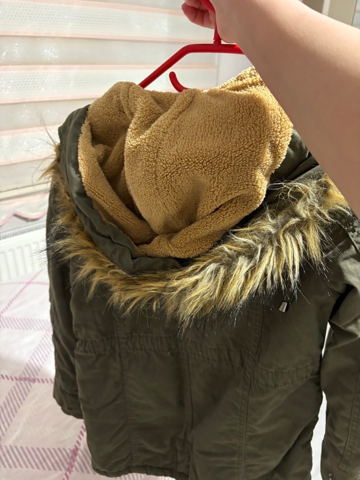 Kürk Detaylı Midi Kadın Mont - Görsel 4