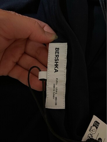 Bershka mavi elbise - Görsel 5