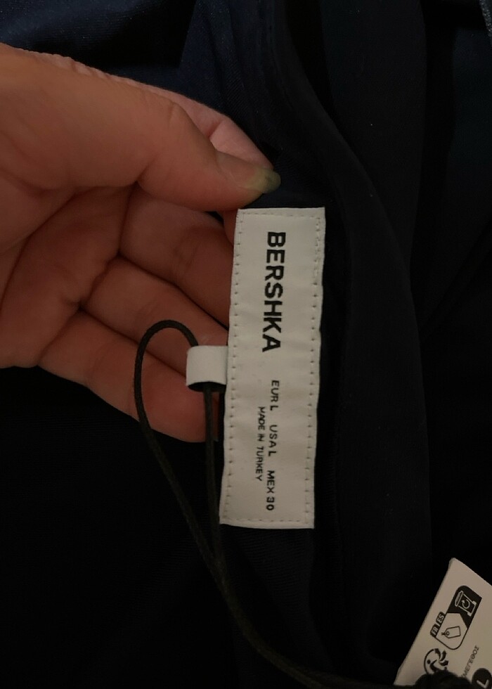 Bershka mavi elbise - Görsel 5