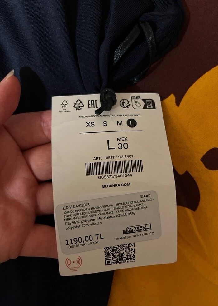 Bershka mavi elbise - Görsel 2