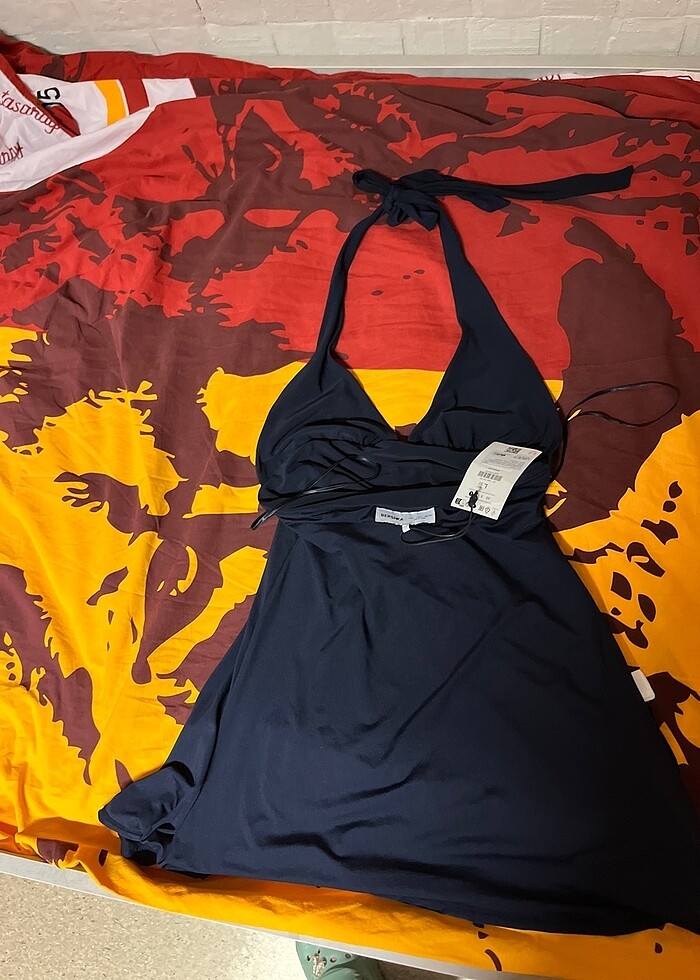 Bershka mavi elbise - Görsel 4