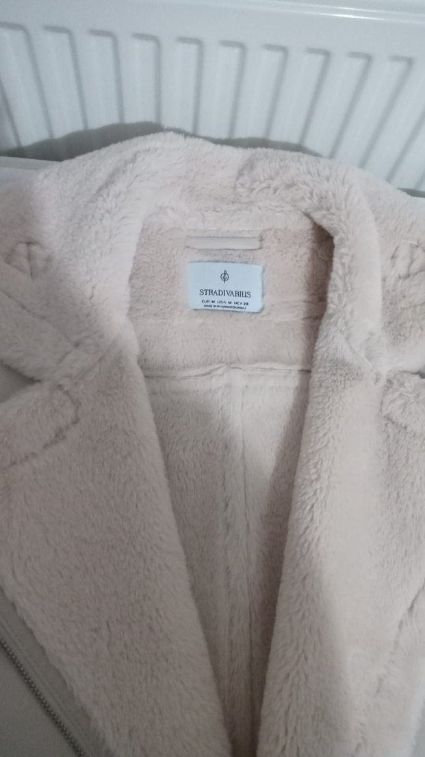 Bej Süet Kürklü Kadın Ceket - Görsel 2