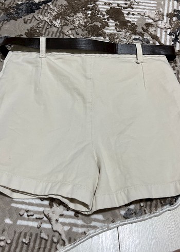 Addax Addax Bej Mini Deri Etek