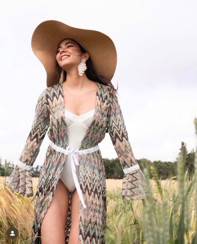 Bohem Tasarımcı Bağcıklı Uzun Kimono - Görsel 4