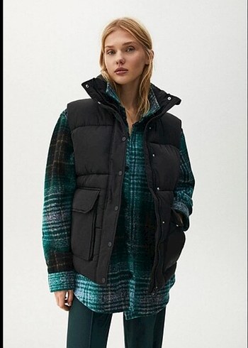 Pull&Bear BEJ Puff Yelek
