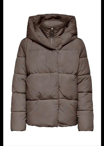Only Vizon Renk İç Fermuarlı Şişme Mont