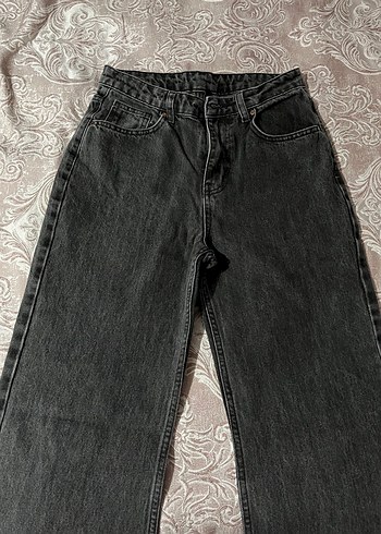 Trendyolmilla Siyah Straight Kesim Kadın Kot Pantolon