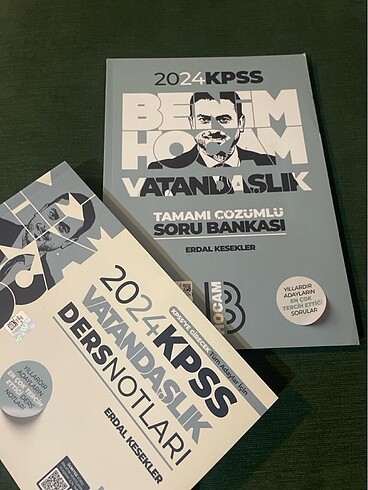 Beden Renk Benim hocam vatandaşlık KPSS 2024 ders notu ve soru bankası set