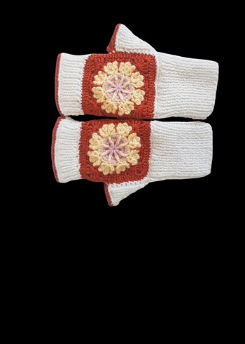 Bohem Örgü Kadın Eldiveni - Görsel 2