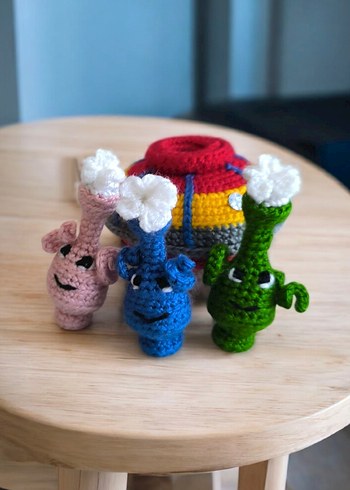 amigurumi uzaylı ve uzay gemisi oyuncak - Görsel 2