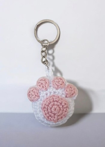 Pembe Örgü Bohem Anahtarlık veya charm - Görsel 3