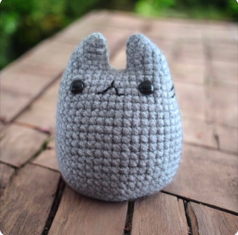 amigurumi Chibi Totoro anahtarlık veya charm - Görsel 3
