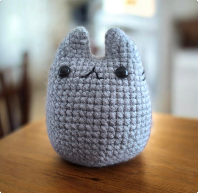 amigurumi Chibi Totoro anahtarlık veya charm - Görsel 2