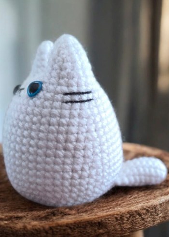 amigurumi örgü mini totoro anahtarlık veya charm - Görsel 4