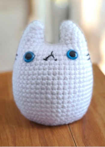 amigurumi örgü mini totoro anahtarlık veya charm - Görsel 3