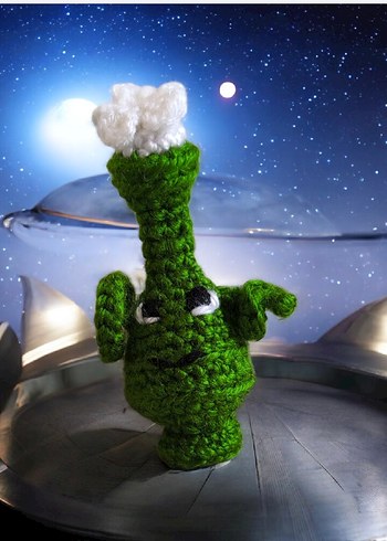 amigurumi örgü uzaylı oyuncak - Görsel 2