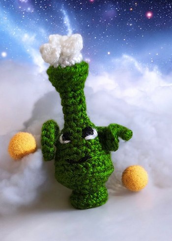 amigurumi örgü uzaylı oyuncak - Görsel 3