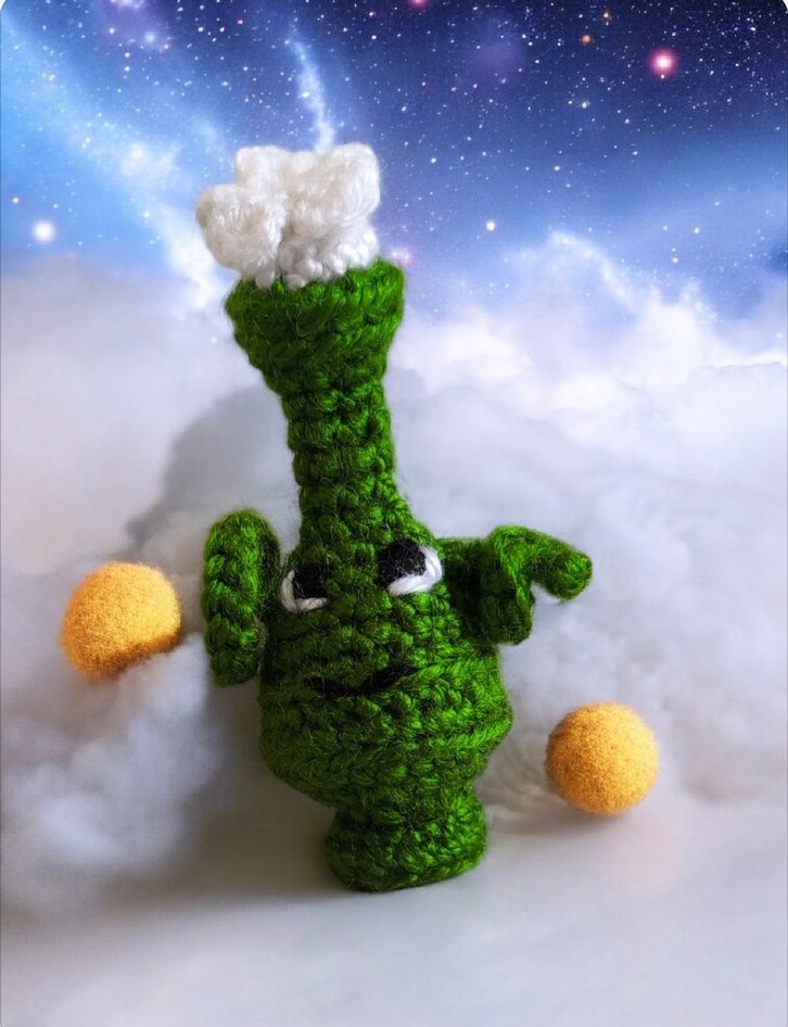amigurumi örgü uzaylı oyuncak - Görsel 3