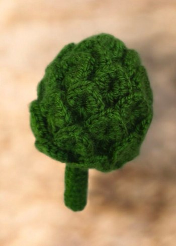 Örgü amigurumi enginar oyuncak - Görsel 5