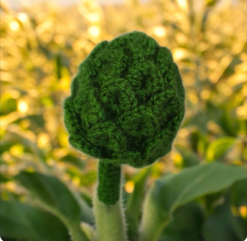 Örgü amigurumi enginar oyuncak - Görsel 3