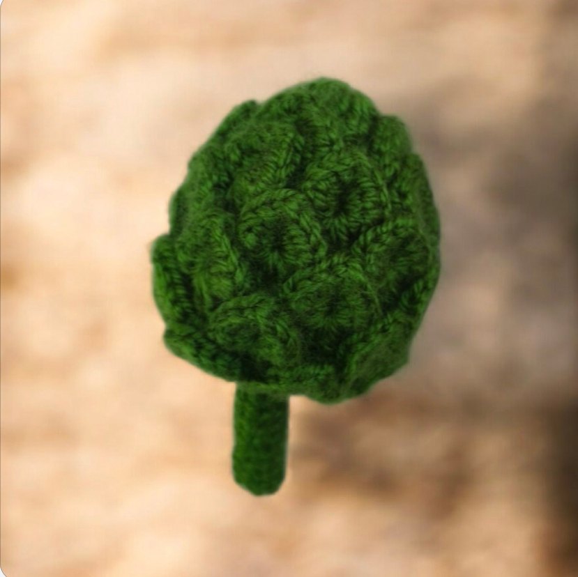 Örgü amigurumi enginar oyuncak - Görsel 5