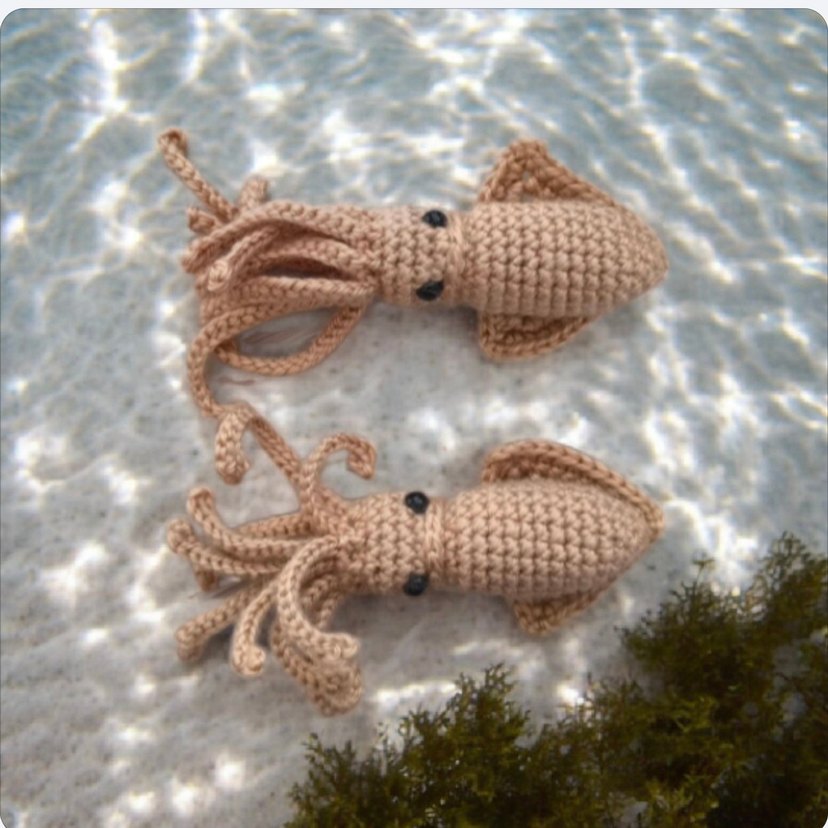 amigurumi örgü kalamar - Görsel 2